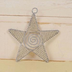 Hand-beaded Star Ornament